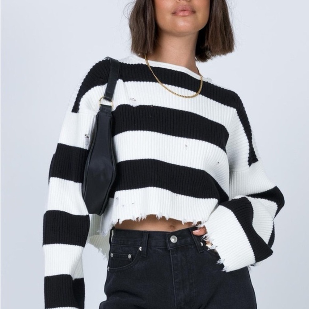 Princess Polly London Bridge Striped Sweater